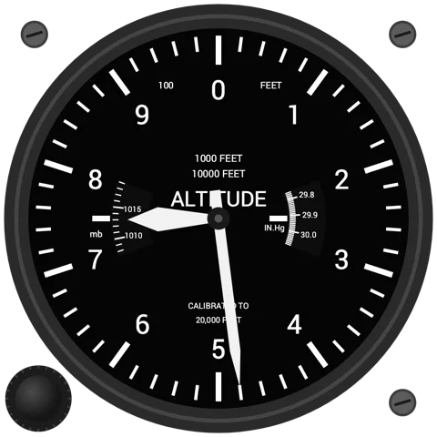 Altimeter with dual baro windows